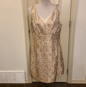 Ralph Lauren Gold Metallic Party Dress